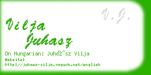 vilja juhasz business card